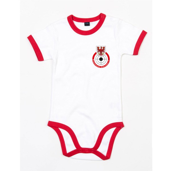 Brandenburgischer Schützenbund e.V. - Baby Ringer Bodysuit - white/red - BZ19
