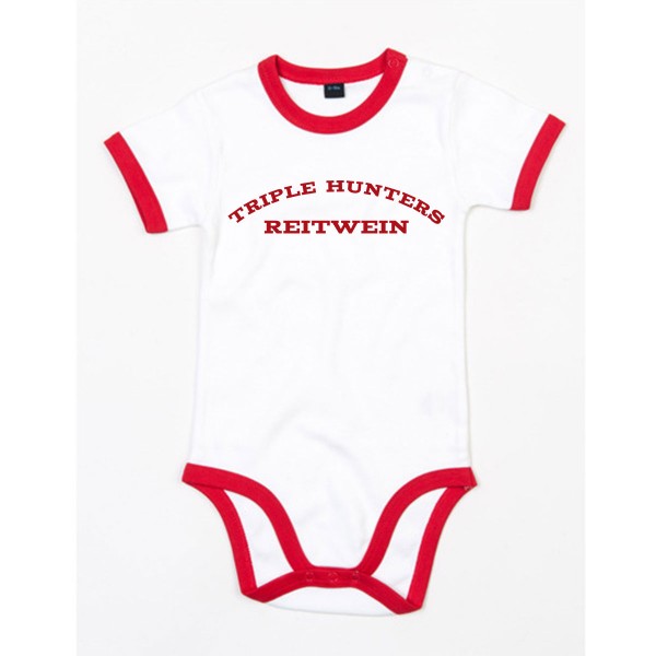 SV Rot-Weiß Reitwein - Dart - Baby Ringer Bodysuit - white/red - BZ19