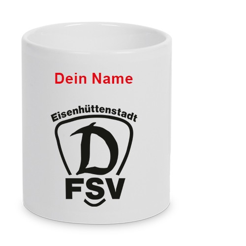 FSV Dynamo Eisenhüttenstadt - Keramiktasse LENA Jubiläum weiß