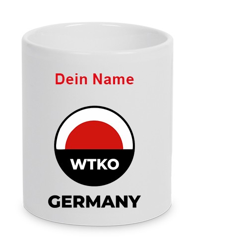 WTKO Germany - Keramiktasse LENA mit Name weiß