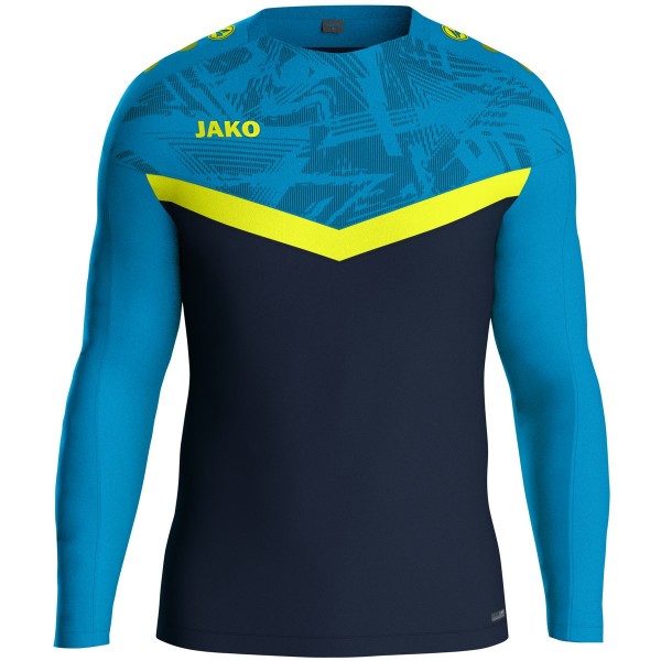 JAKO Sweat Iconic marine/JAKO blau/neongelb