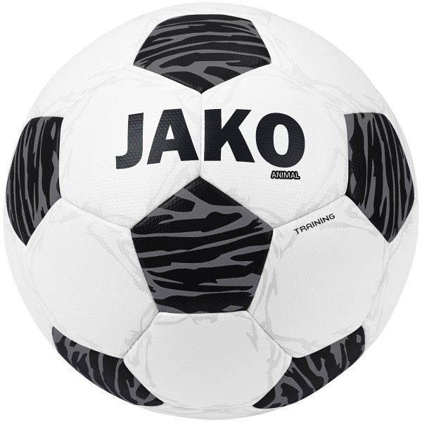 JAKO Trainingsball Animal weiß/schwarz/steingrau