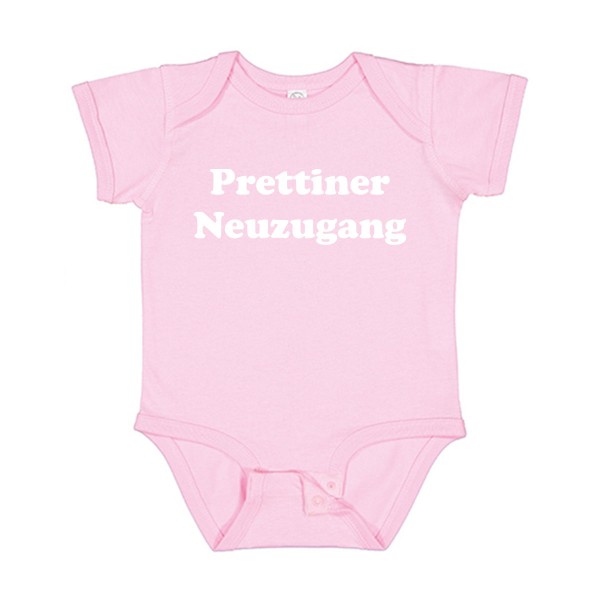 TSV Blau-Weiß 90 Prettin - Infant Fine Jersey Short Sleeve Bodysuit - LA4424N - Pink