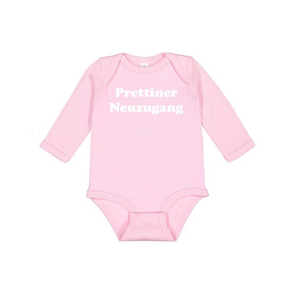 TSV Blau-Weiß 90 Prettin - Infant Fine Jersey Long Sleeve Bodysuit - LA4411N - Pink