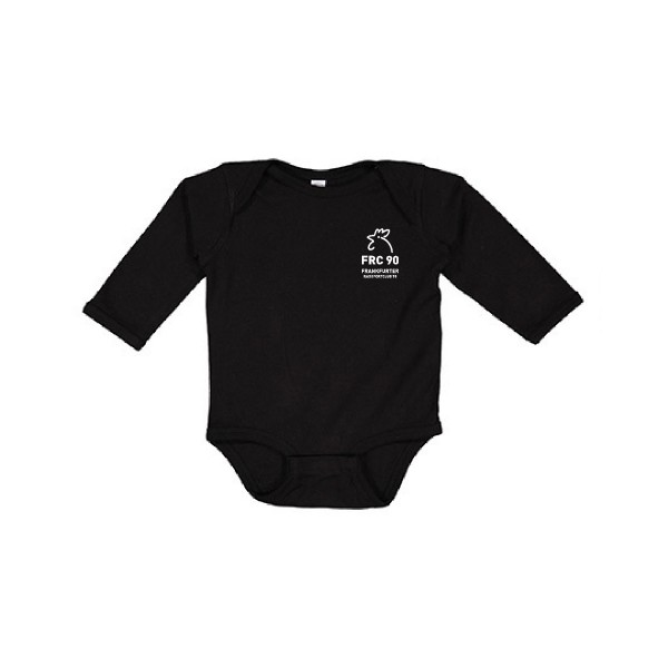Frankfurter Radsportclub 90 - Infant Fine Jersey Long Sleeve Bodysuit - LA4411N - Schwarz