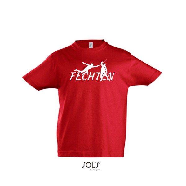 USC Viadrina Fechten - T-Shirt Imperial Kinder red L190K