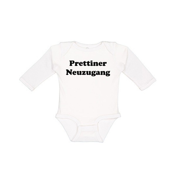 TSV Blau-Weiß 90 Prettin - Infant Fine Jersey Long Sleeve Bodysuit - LA4411N - White