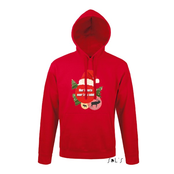 Senftenberger FC &#039;08 - &quot;X-MAS Special&quot; SOL´s Unisex Hooded Sweat-Shirt Snake red L330