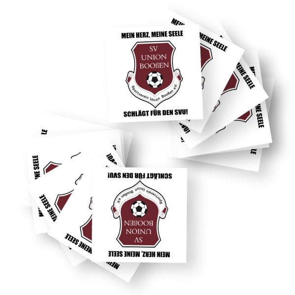 SV Union Booßen - Sticker mit Hintergrund 10stk