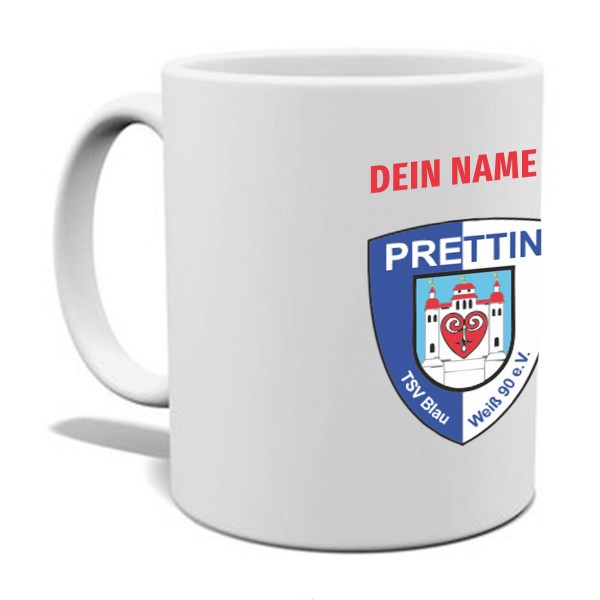 TSV Blau-Weiß 90 Prettin - Keramiktasse LENA weiß inkl. Sonderdruck