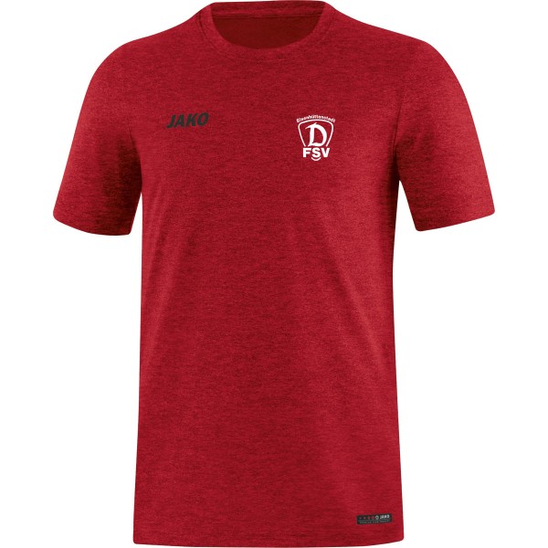 FSV Dynamo Eisenhüttenstadt - Jako T-Shirt Premium Basics rot meliert