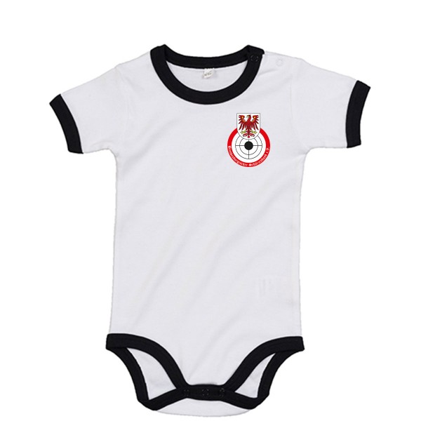 Brandenburgischer Schützenbund e.V. - Baby Ringer Bodysuit - white/black - BZ19