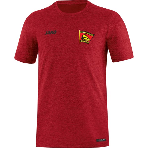 FC Lokomotive Frankfurt (Oder) - Jako T-Shirt Premium Basics rot meliert