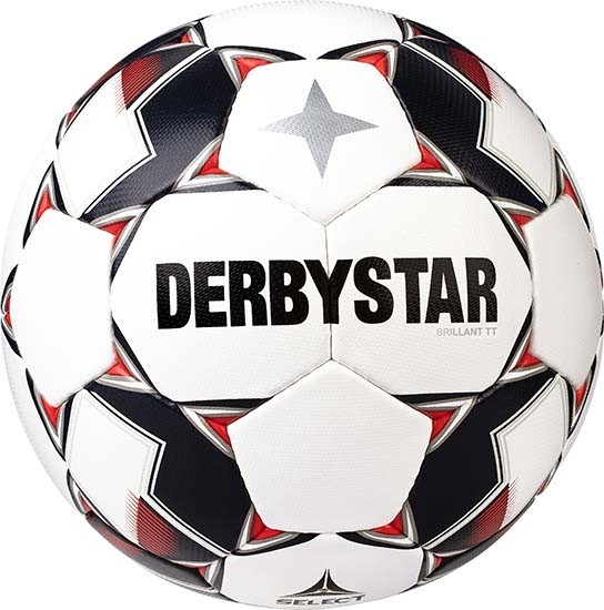 Derbystar Brillant TT AG weiß/schwarz/orange Gr. 5 - Kunstrasenball