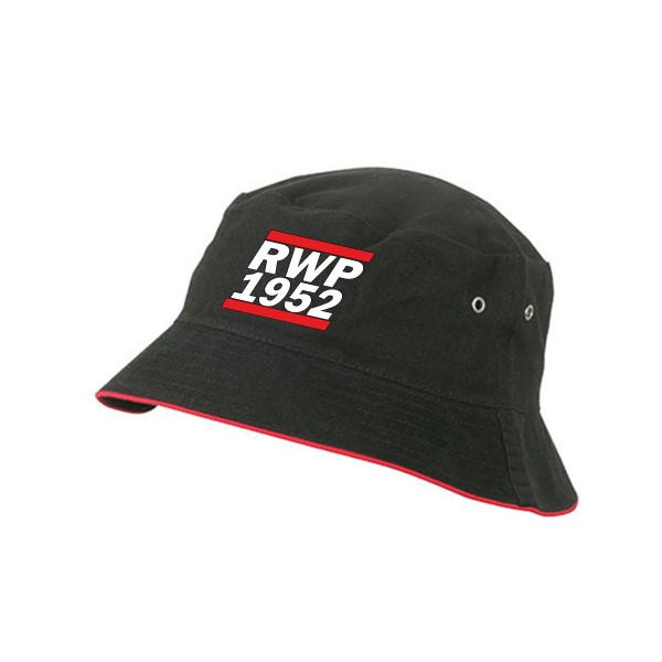 SV Rot-Weiß Petersdorf - Myrtle beach Fisherman Piping Hat Bucket-Hut black/red MB012