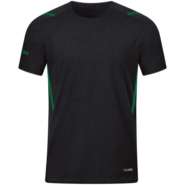 Jako T-Shirt Challenge schwarz meliert/sportgrün