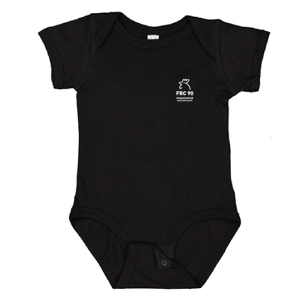 Frankfurter Radsportclub 90 - Infant Fine Jersey Short Sleeve Bodysuit - LA4424N - black