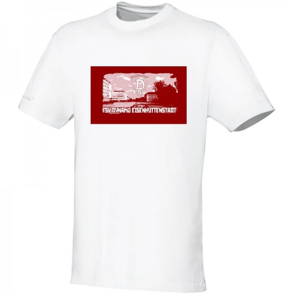 FSV Dynamo Eisenhüttenstadt - FAN T-Shirt Imperial &quot;FSV Dynamo rot&quot; Unisex white L190